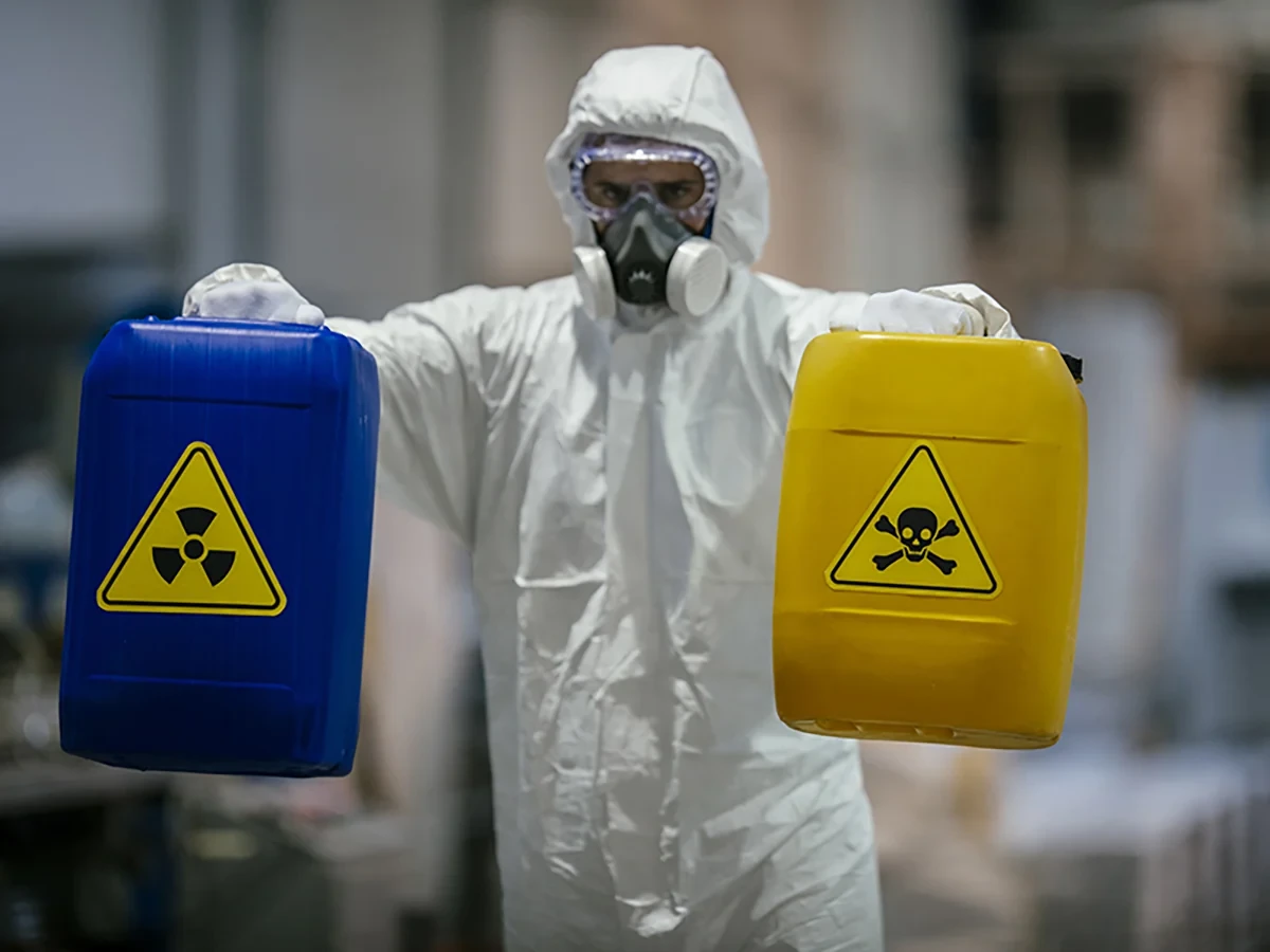 Biohazard cleanup technicians in protective equipment at a remediation scene in Cape Coral, FL near 33909